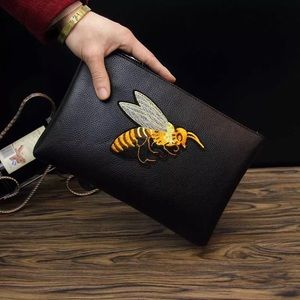 Handmade Luxury Unisex Clutch Embroidery Handy Bag